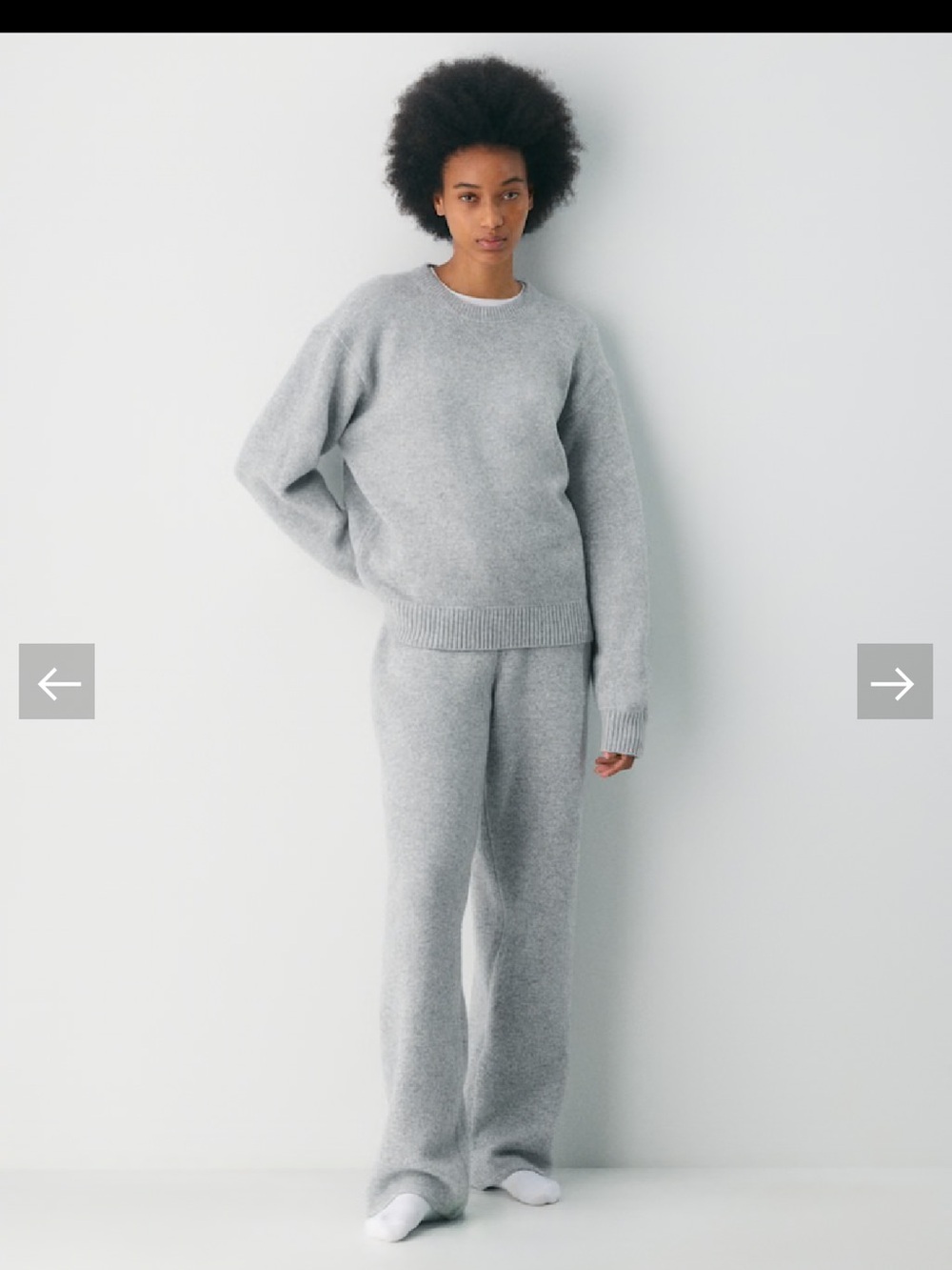 TNA- size small , grey Finney Crewneck Sweater